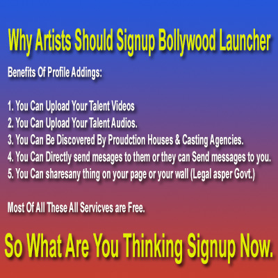 Why Artists Should Join Bollywood Launcher