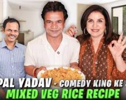 Rajpal Yadav Ki Struggle To Success Ki Journey, Filmy Baatein & Delicious Mixed Veg Rice! Credit: YouTube Channel of Farah Khan