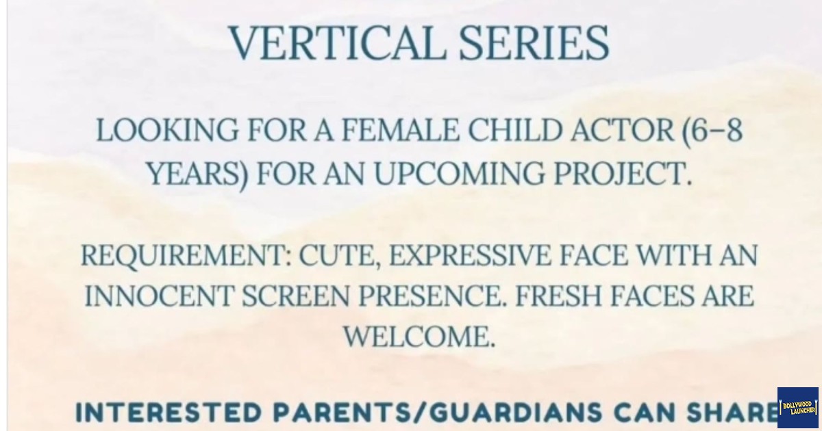 Female Child Actor Gener Vertical Series