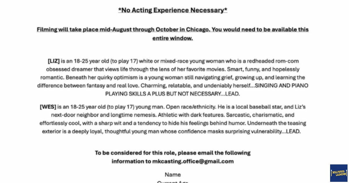 Casting FOR Netflix Series