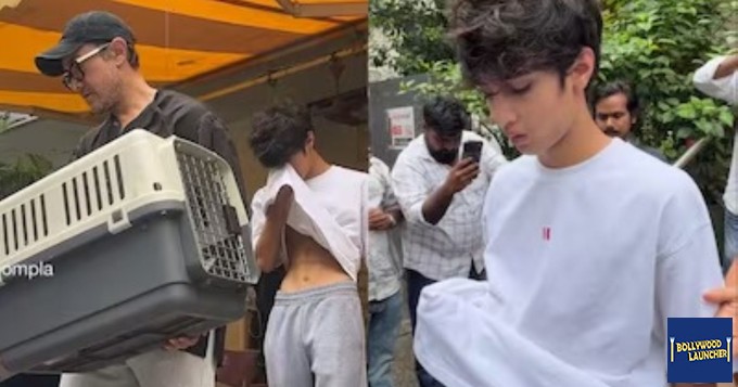 Aamir Khan's Son Azad: Azad seen crying outside a pet clinic; Aamir Khan and Kiran Rao also spotted