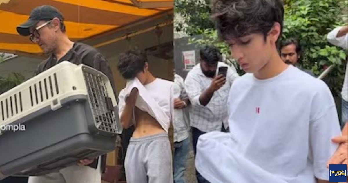 Aamir Khan's Son Azad: Azad seen crying outside a pet clinic; Aamir Khan and Kiran Rao also spotted