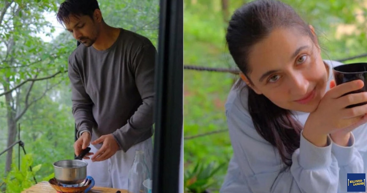 Harshvardhan posted a picture of two cups of tea, as well as a photo of himself cooking eggs. In her post, Sanjeeda appeared to be holding one of the cups from the same location.