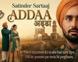 ADDA – Punjabi Song 2026 Satinder Sartaaj | Romantic Punjabi Love Song | Punjabi Love Song Credit: YouTube Channel of SB MUSIC PRESENTf