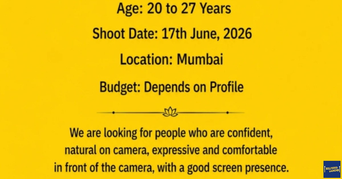 Casting for an AD Shoot