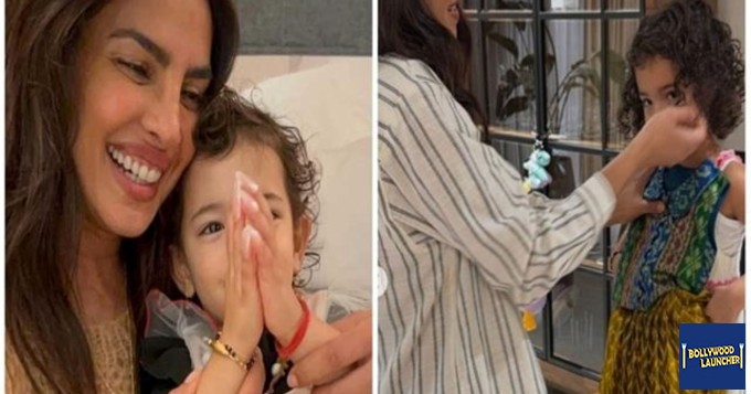 Priyanka Chopra Shows Off Daughter Malti’s ‘Desi’ Style; Little One Seen in Chaniya-Choli
