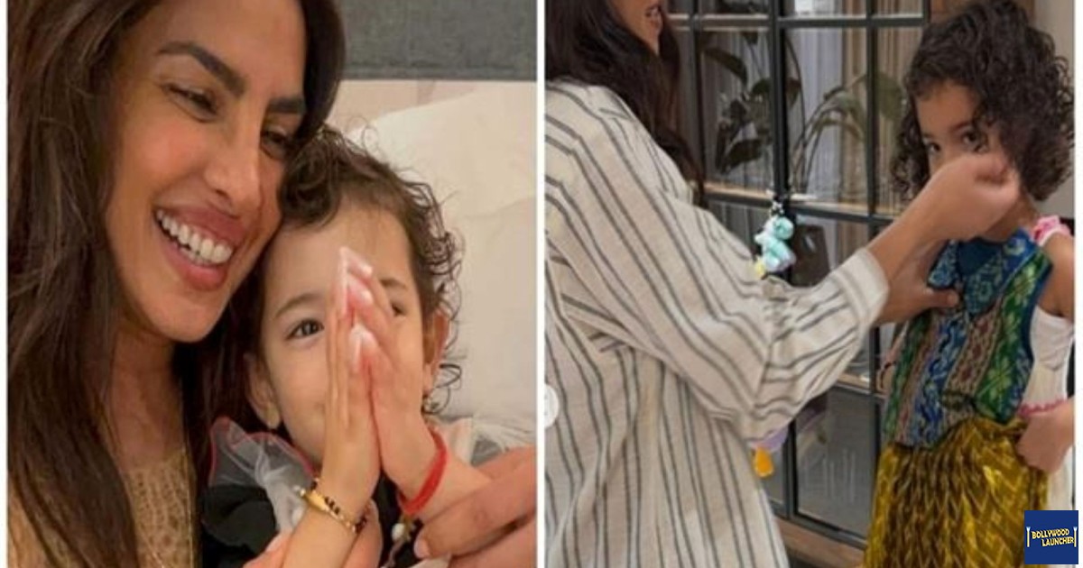 Priyanka Chopra Shows Off Daughter Malti’s ‘Desi’ Style; Little One Seen in Chaniya-Choli