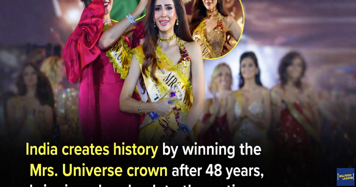 India creates history after 48 years Sherry Singh brings home the Mrs Universe crown