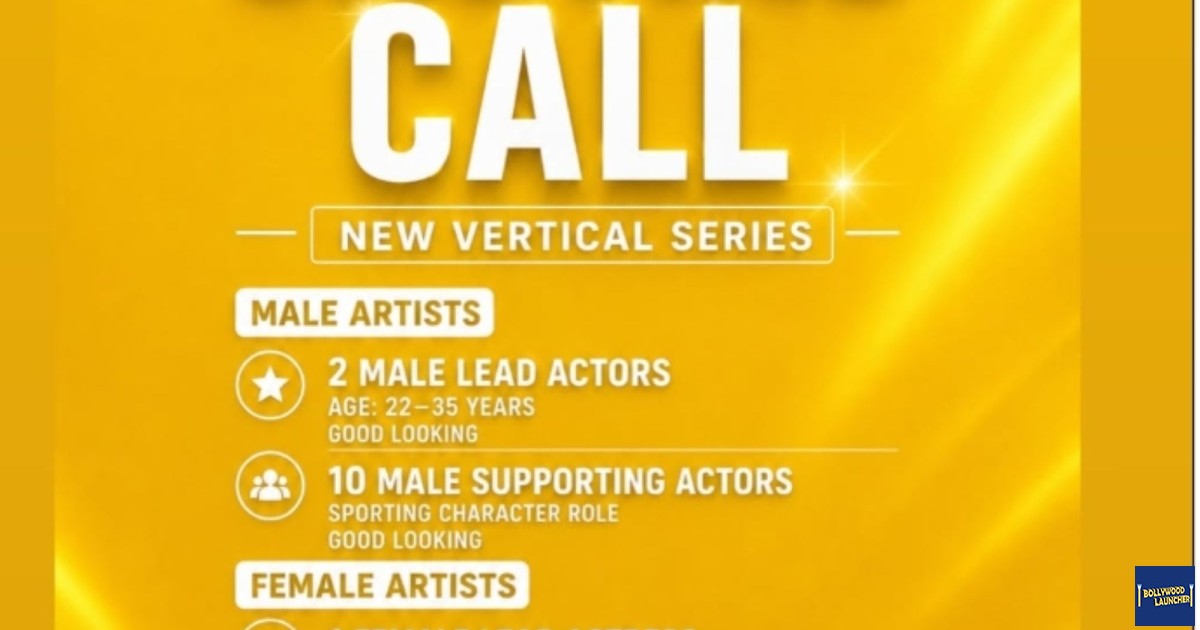 Casting call for new project vertical series Casting