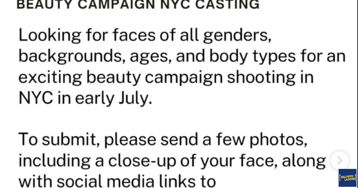 Beauty Campaign NYC Casting